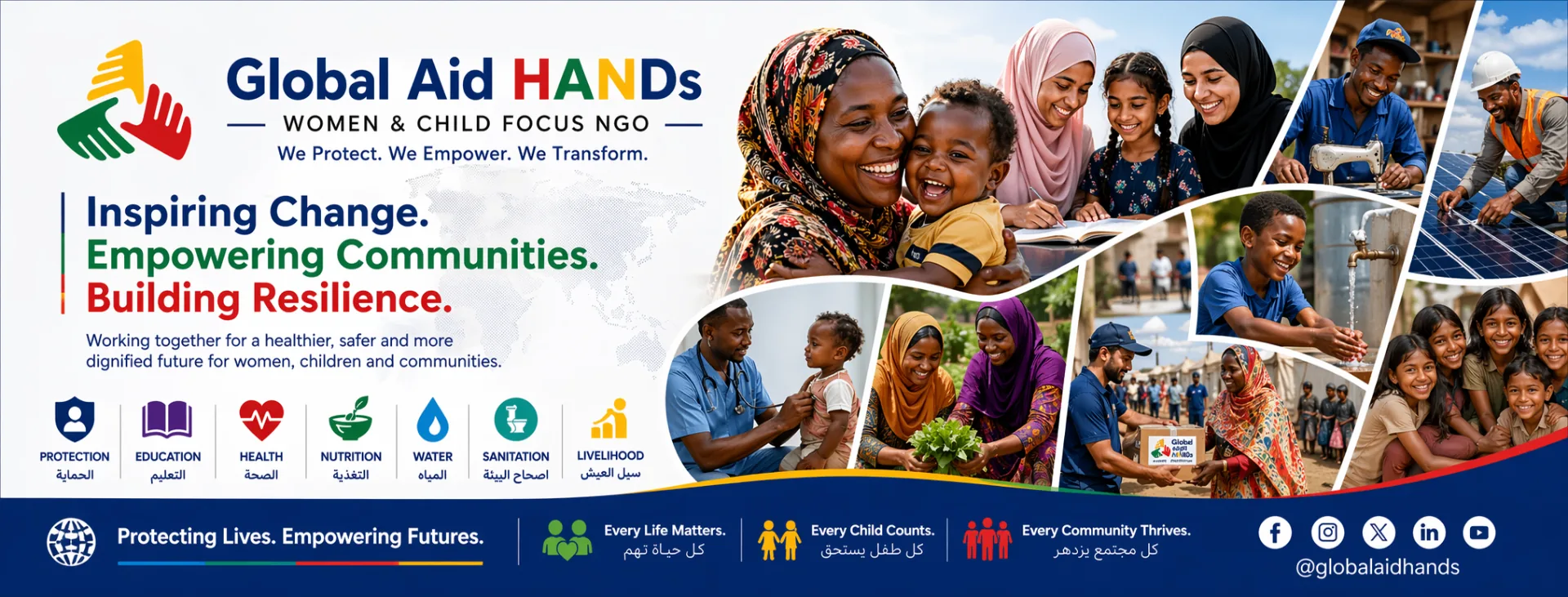 Global Aid HANDs — Humanitarian Identity
