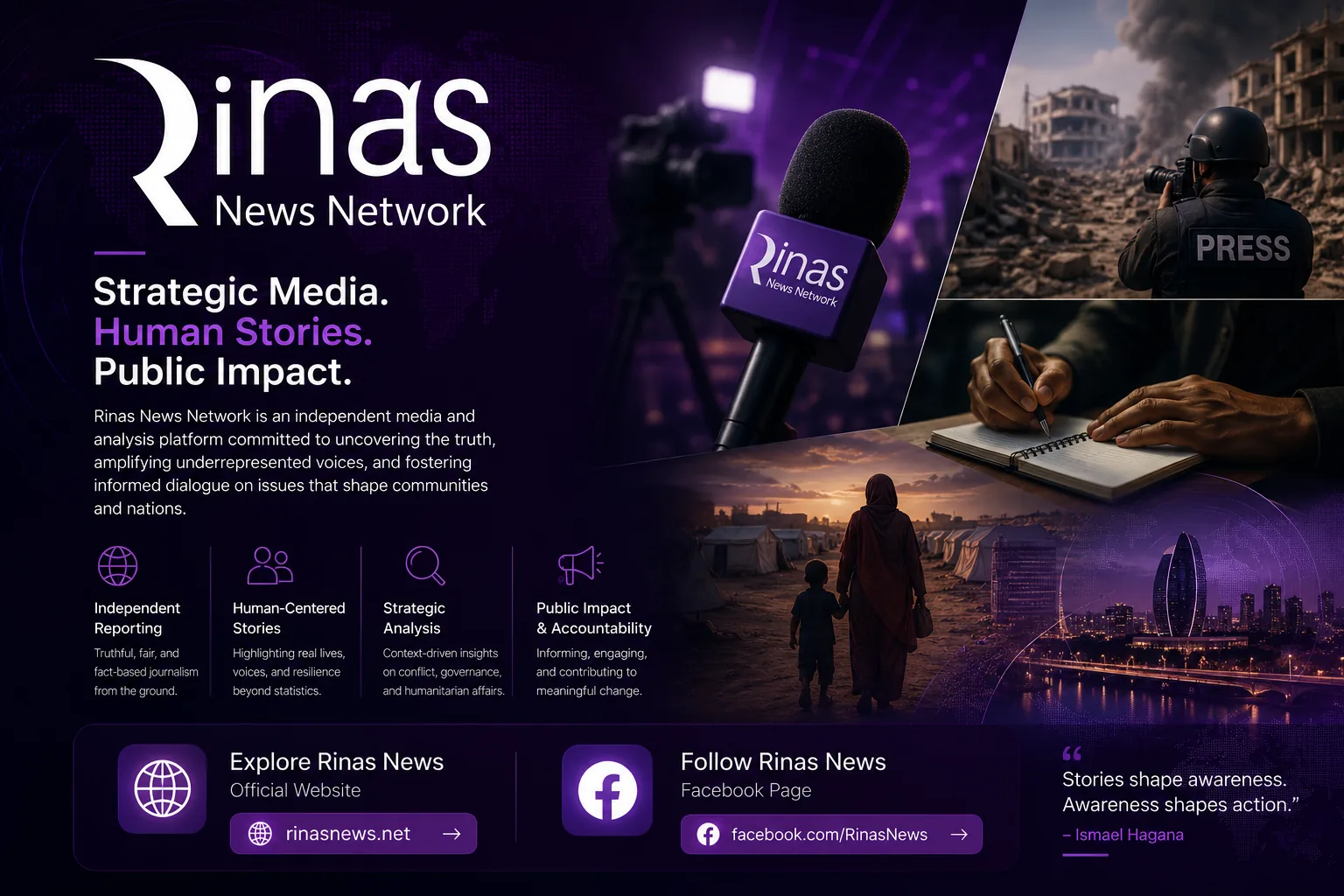 Rinas News Network — Strategic Media. Human Stories. Public Impact.